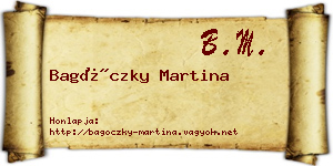 Bagóczky Martina névjegykártya